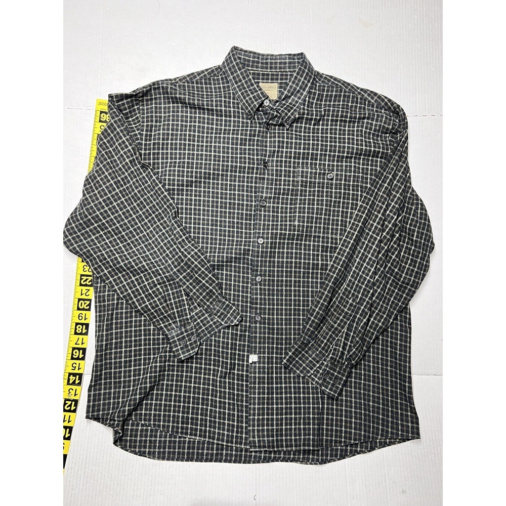 Scott Barber Check Flannel Shirt‎ Men's XXL Button Down Long Sleeve Preppy